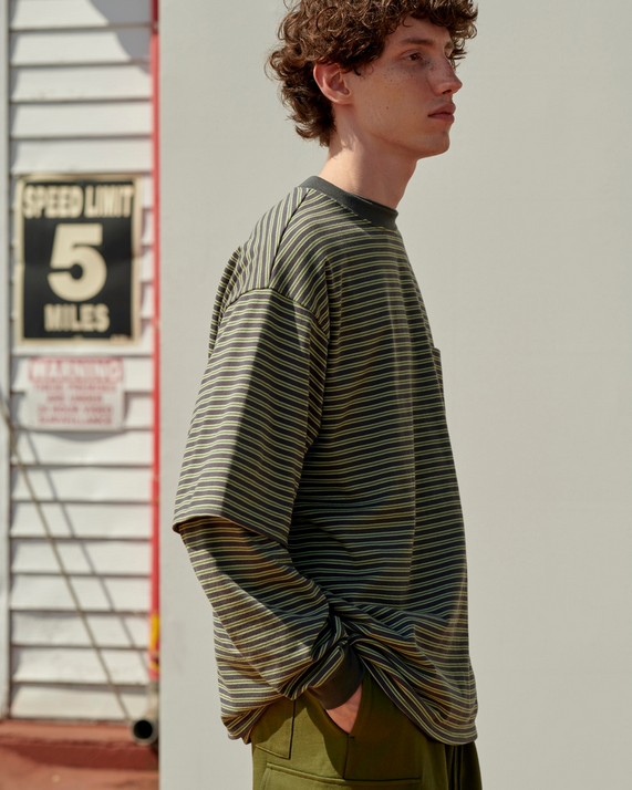 BORDER TEE S/S ORGANIC COTTON BORDER