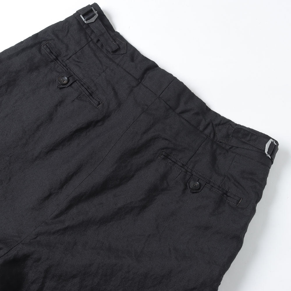 OFFICER PANTS 2TUCK WIDE ORGANIC RAMIE OX