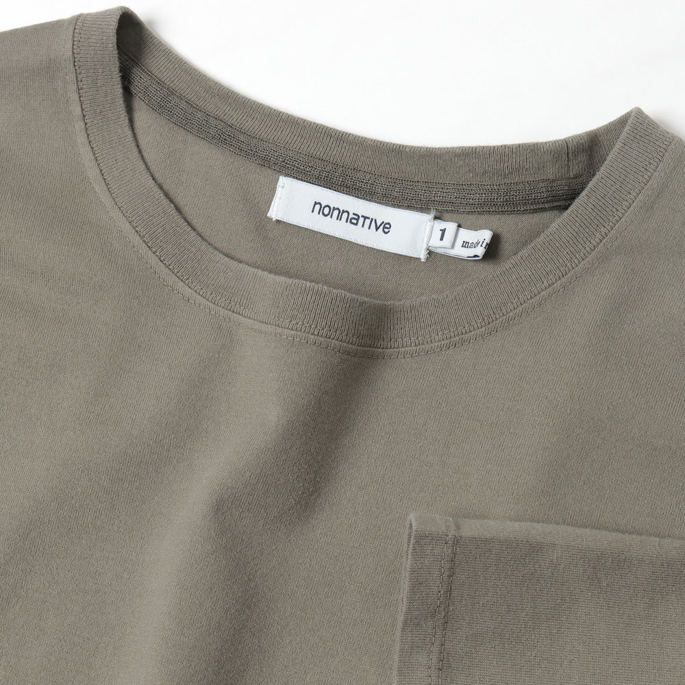 DWELLER S/S TEE COTTON JERSEY OVERDYED