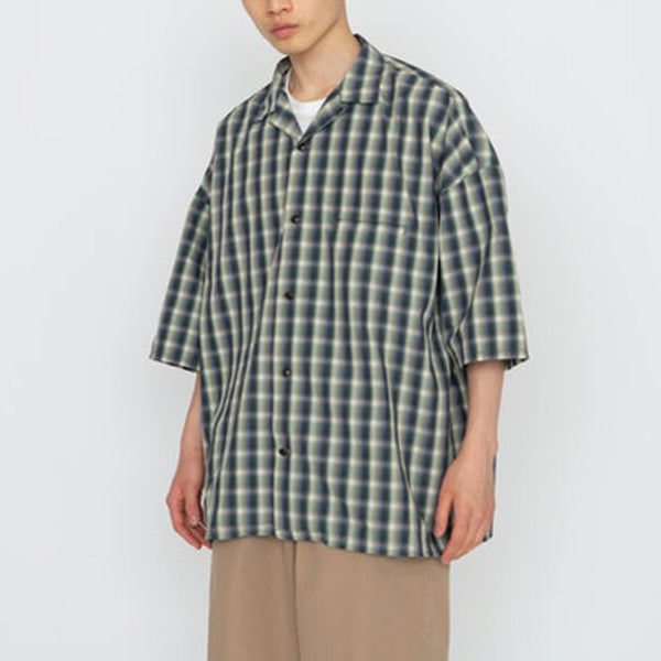 Open Collar Wind H/S Shirt