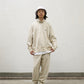 Linen Terry Neck Zip Anorak