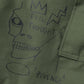 Cotton back satin print Jean-Michel Basquiat P006