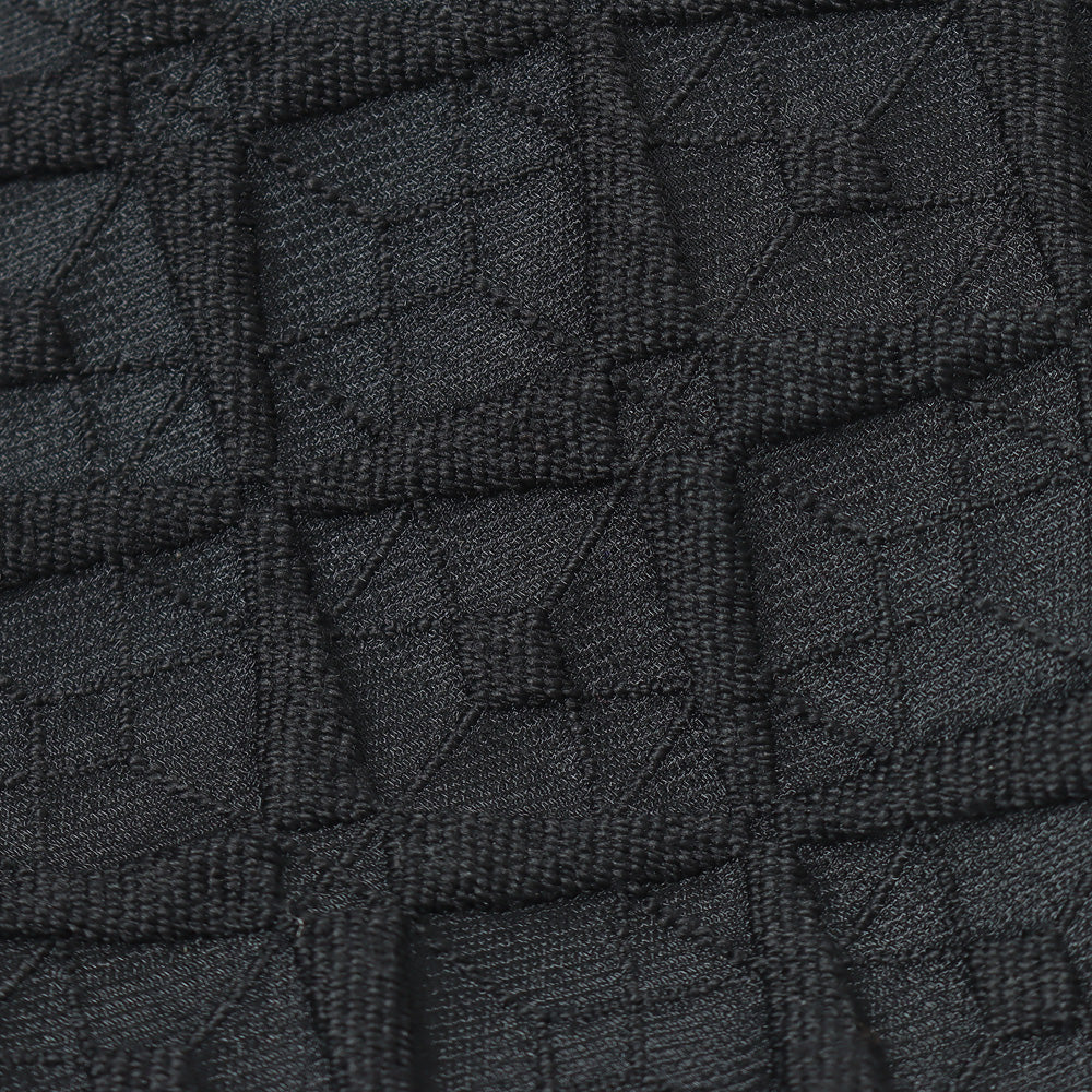 PARQUET PATTERN JACQUARD KINCHAKU BAG