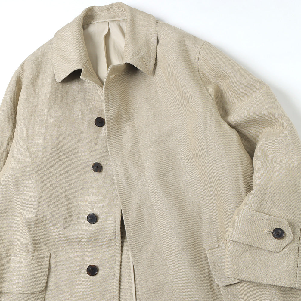 A.PRESSE ア プレッセ Linen Half Coat SAPH   A.PRESSE