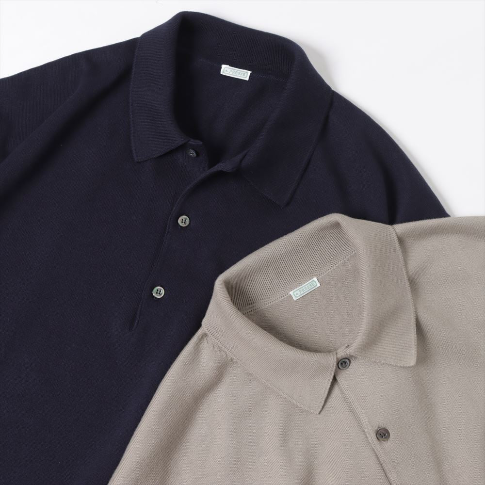 A.PRESSE (ア プレッセ) Cotton Knit S/S Polo Shirts 23SAP-03-04H 