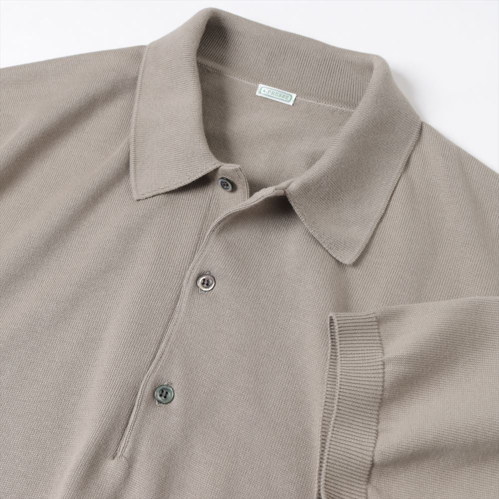 A.PRESSE (ア プレッセ) Cotton Knit S/S Polo Shirts 23SAP-03-04H 