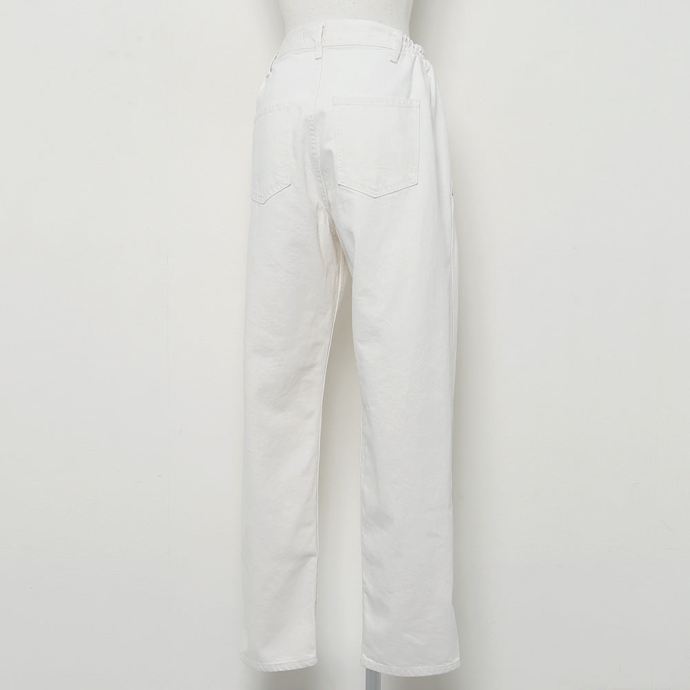 12oz DENIM EASY PANTS(WHITE)