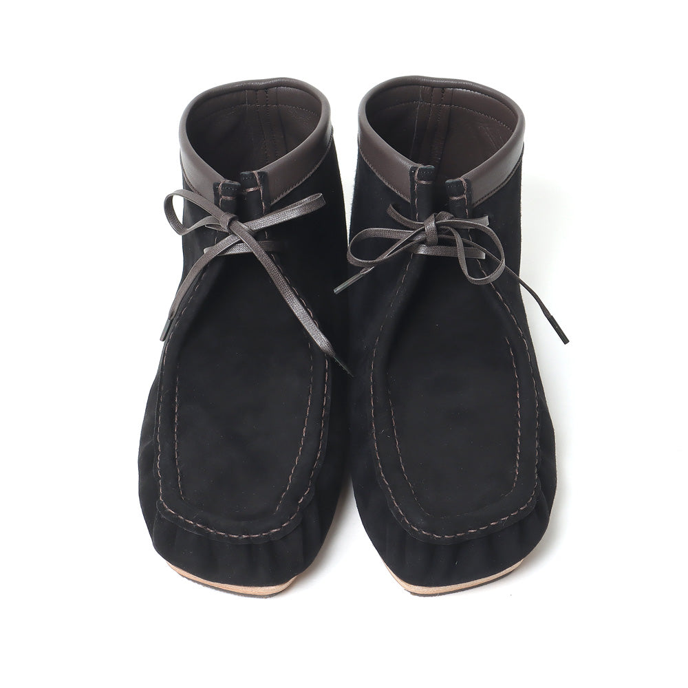 SUEDE MOCCASIN SHORT BOOTS