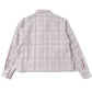 LINEN SILK CHECK ZIP BLOUSON