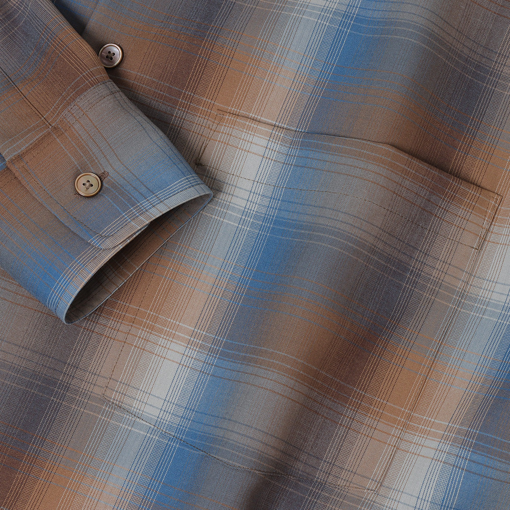 SUPER LIGHT WOOL CHECK SHIRT