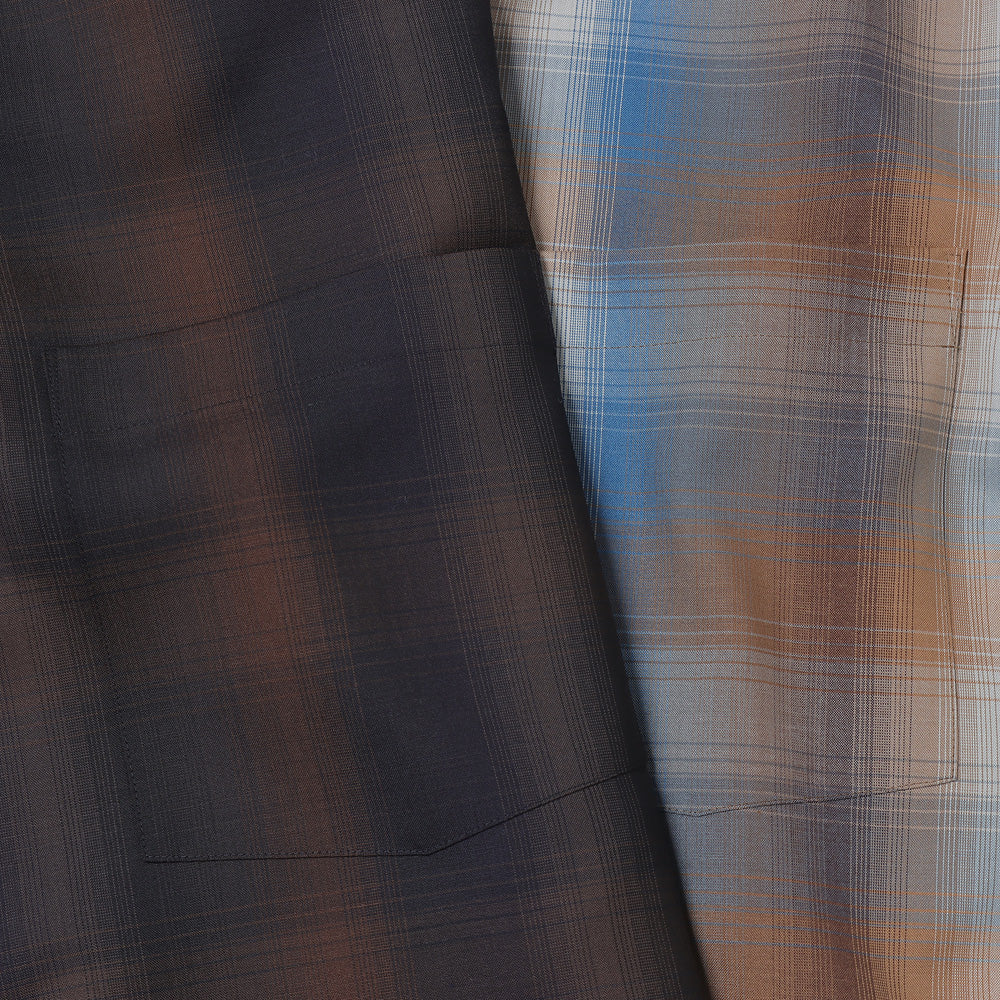 SUPER LIGHT WOOL CHECK SHIRT