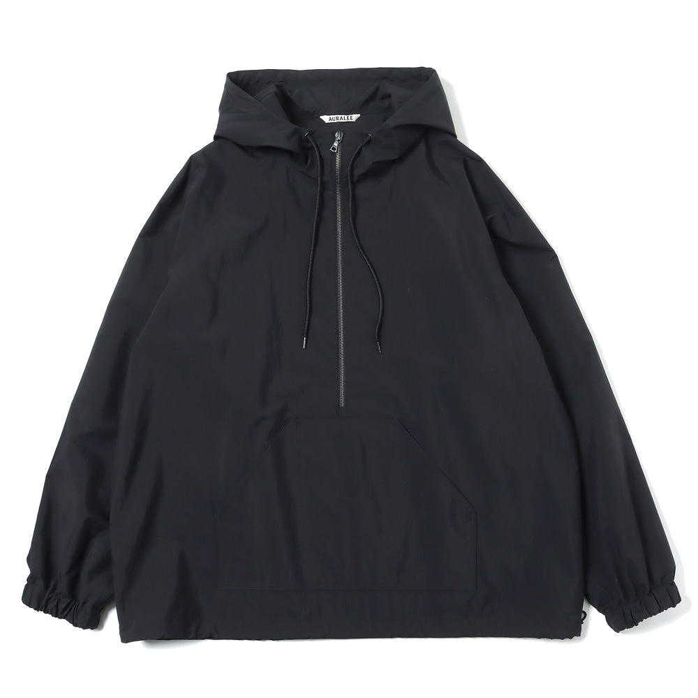 WASHED COTTON NYLON WEATHER HOODED ZIP P/O