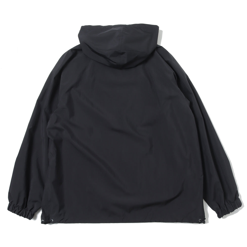 WASHED COTTON NYLON WEATHER HOODED ZIP P/O