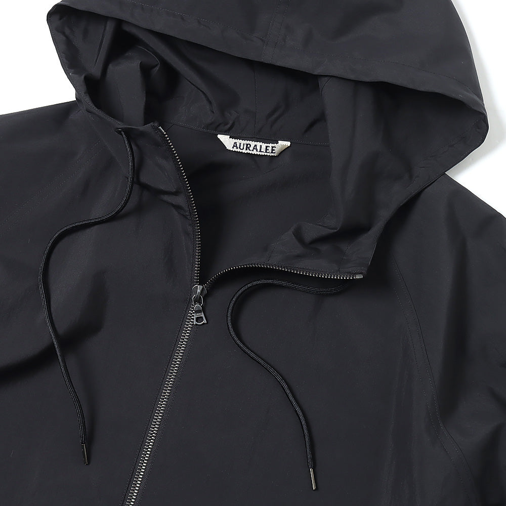 WASHED COTTON NYLON WEATHER HOODED ZIP P/O