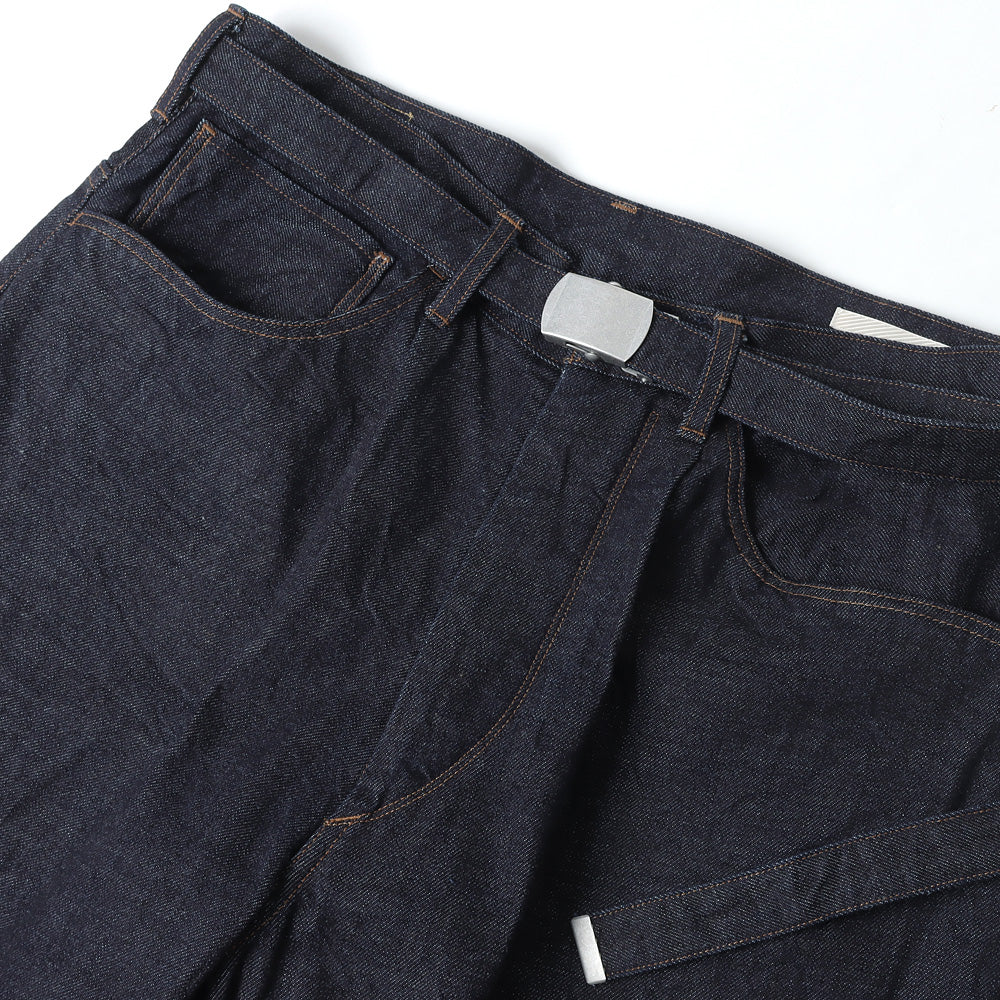 12.9oz Selvage Denim GI-belt Pants