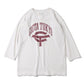 スビンコットン 12/-天竺 フットボール七分袖Tシャツ