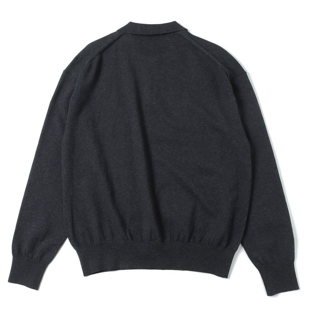 crepuscule(クレプスキュール)Knit Polo L/S (2301-011) | crepuscule