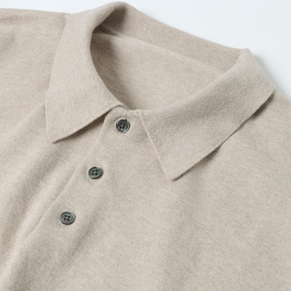 crepuscule(クレプスキュール)Knit Polo L/S (2301-011) | crepuscule