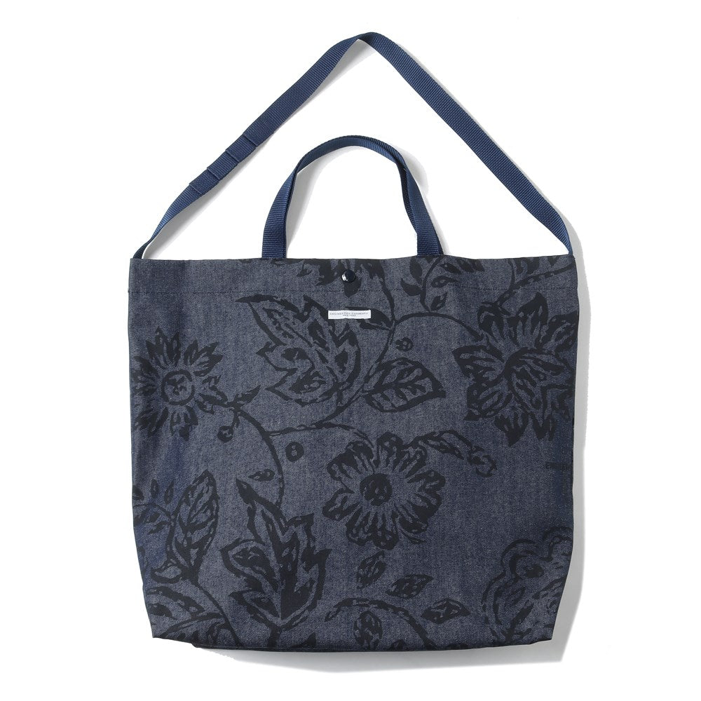 Carry All Tote - Floral Print 8oz Denim