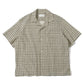 Small Parttern Open-Collar Shirt