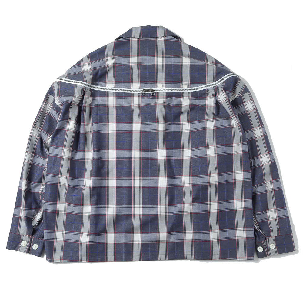 ZIPPED CHECK SHIRT