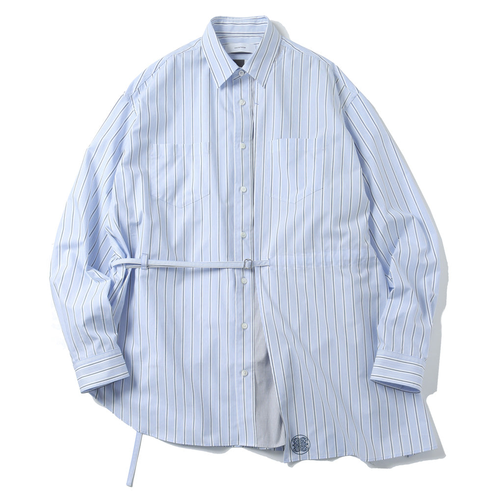 ASSYMETRICAL BELTED SHIRT