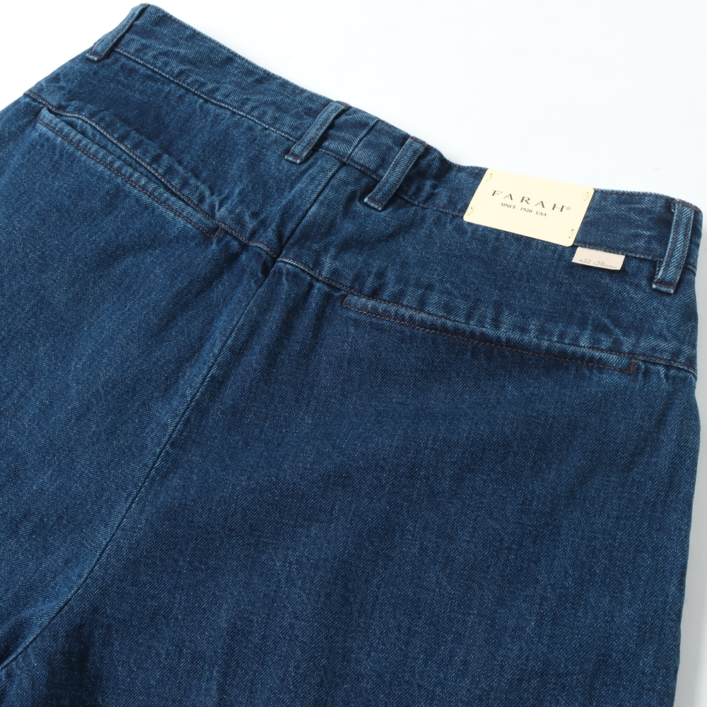 Two-tuck Wide Tapered Pants(デニム)