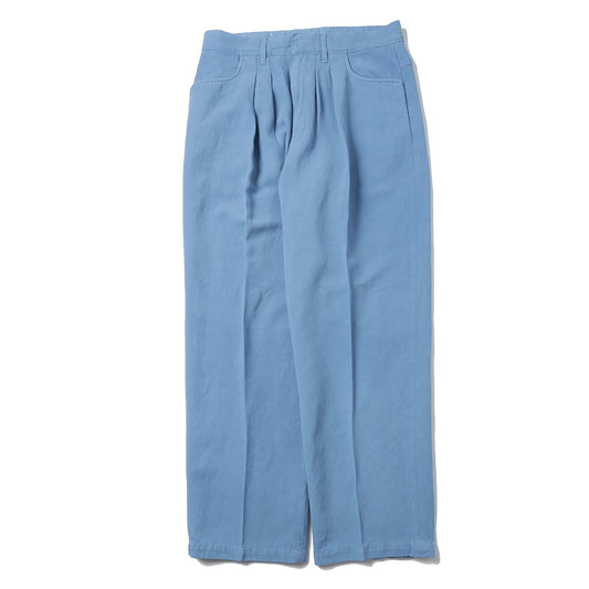 Two-tuck Wide Tapered Pants(綿麻3/2ツイル)