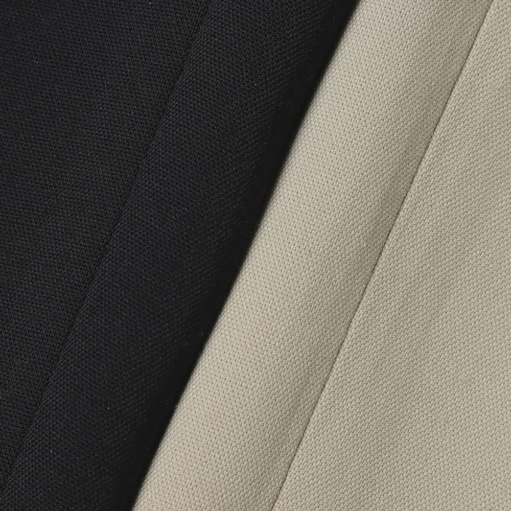 Two-tuck Wide Tapered Pants (T/R Hopsack)