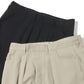 Two-tuck Wide Tapered Pants (T/R Hopsack)