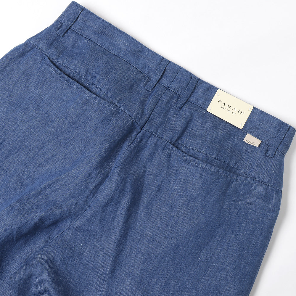 Two-tuck Wide Tapered Pants(リネンデニム)