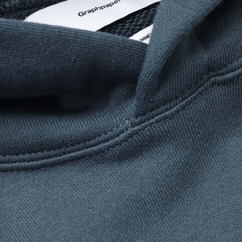 LOOPWHEELER for Graphpaper Classic Sweat Parka DARK SLATE