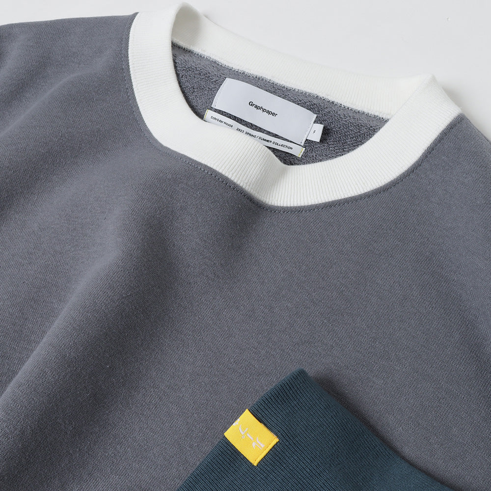 LOOPWHEELER for Graphpaper Classic Crew Neck Sweat GRAY WALL