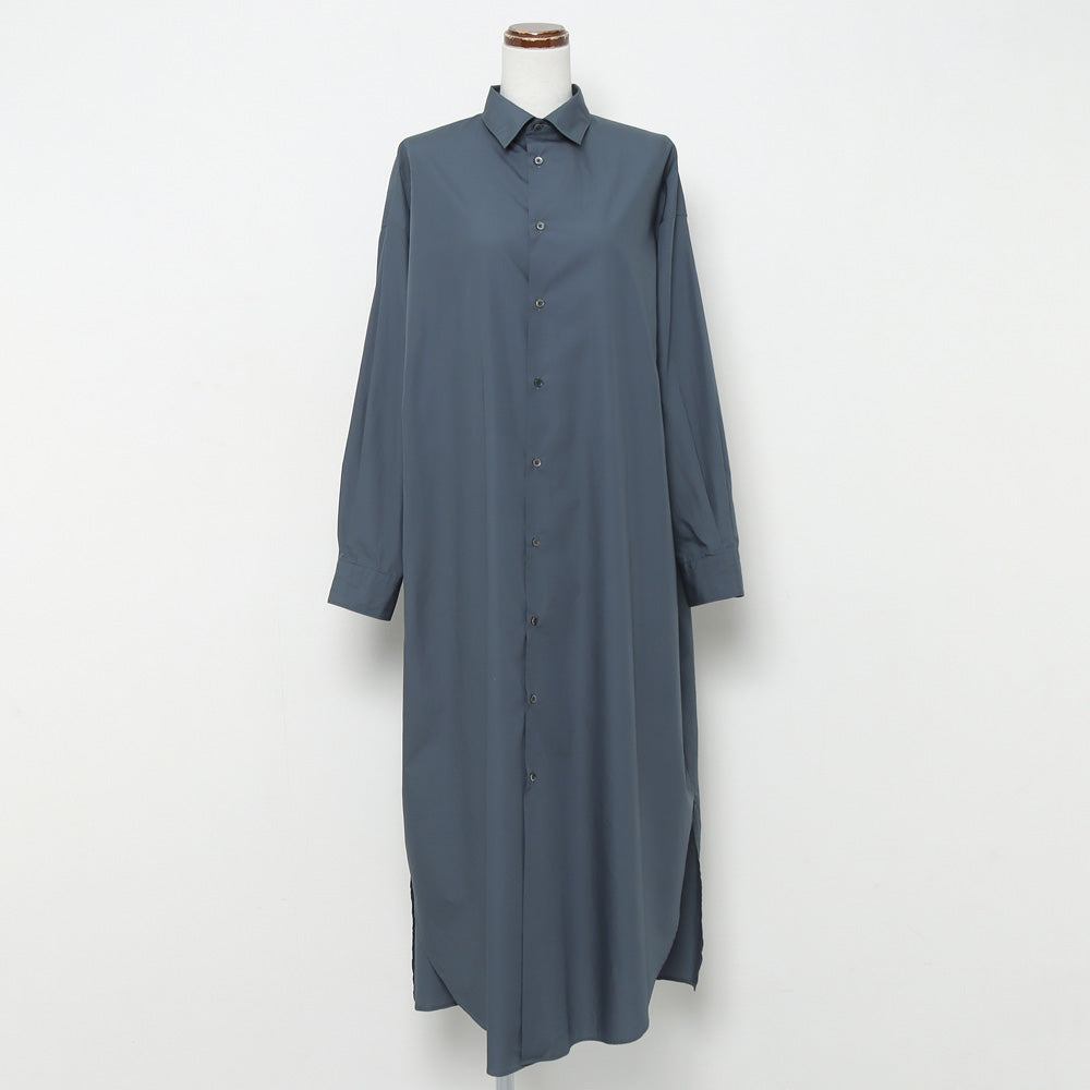 Broad Regular Collar Oversized Shirt Dress