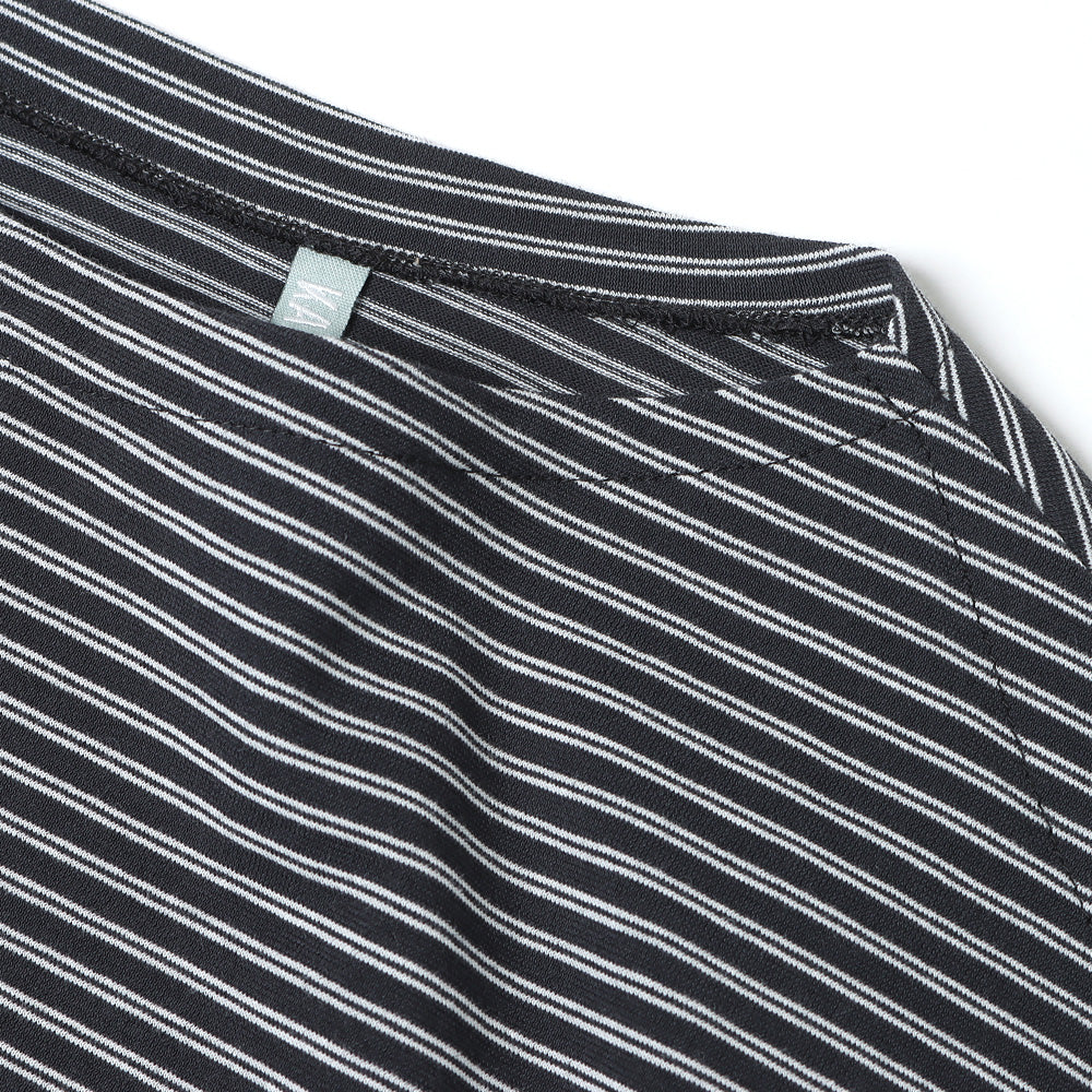 Hard Twisted Border Jersey Boatneck L/S Tee