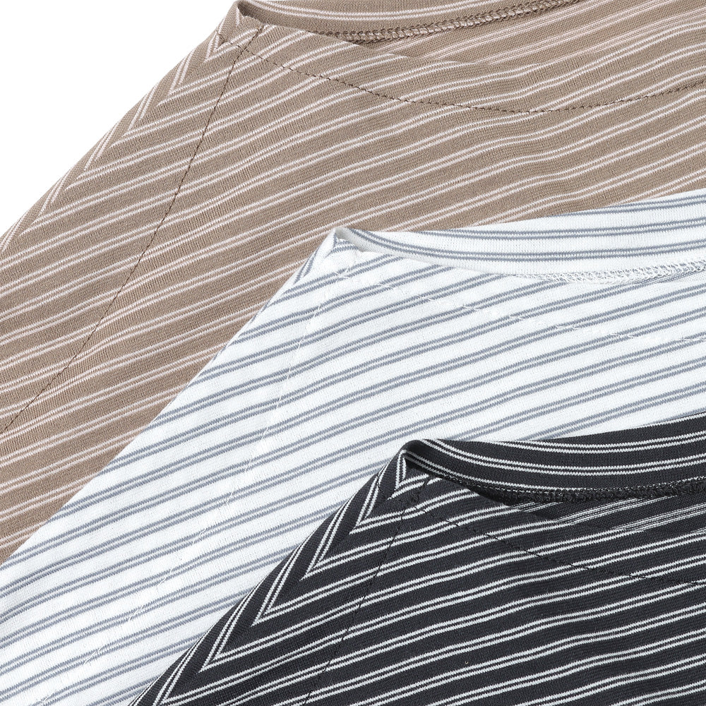 Hard Twisted Border Jersey Boatneck L/S Tee