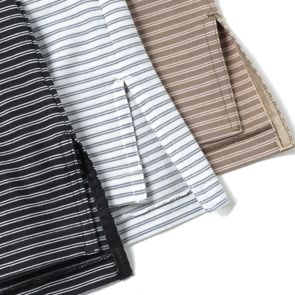 Hard Twisted Border Jersey Boatneck L/S Tee