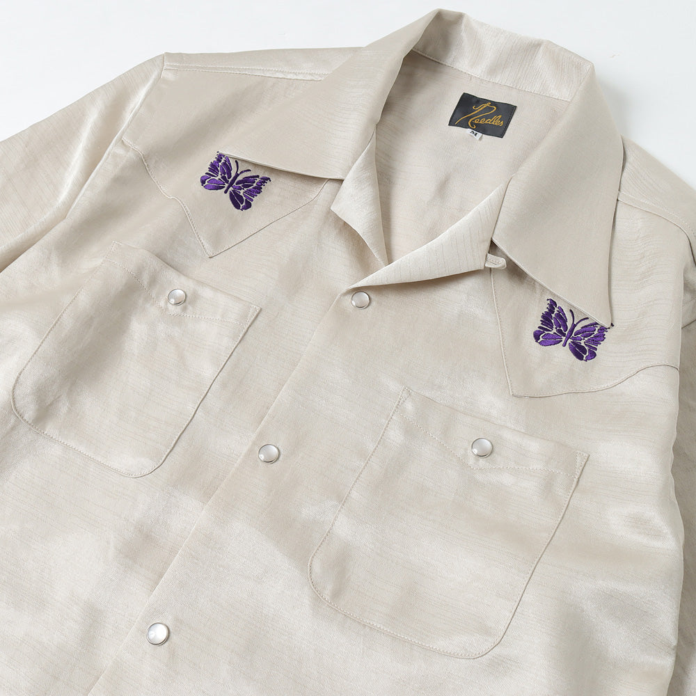 S/S Cowboy One-Up Shirt - Poly Slub Sateen