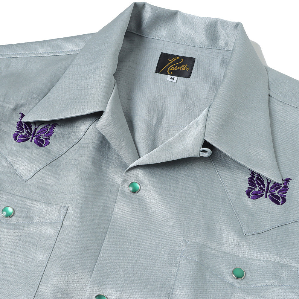 S/S Cowboy One-Up Shirt - Poly Slub Sateen