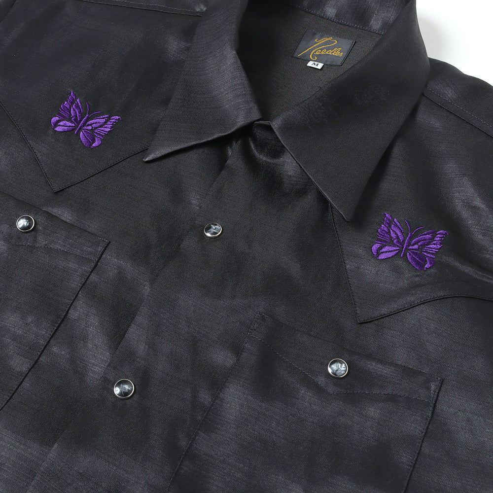 S/S Cowboy One-Up Shirt - Poly Slub Sateen