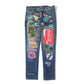 Cotton denim applique Levi's double name Keith Haring P207