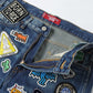 Cotton denim applique Levi's double name Keith Haring P207