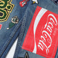 Cotton denim applique Levi's double name Keith Haring P207