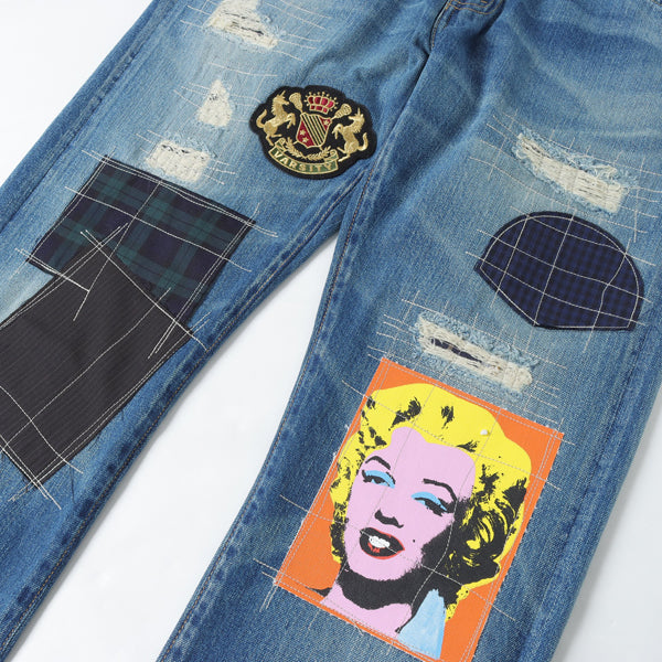 綿セルヴィッチデニム Levi's Wネーム Andy Warhol P211