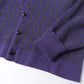 V Neck Cardigan - Houndstooth