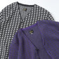 V Neck Cardigan - Houndstooth