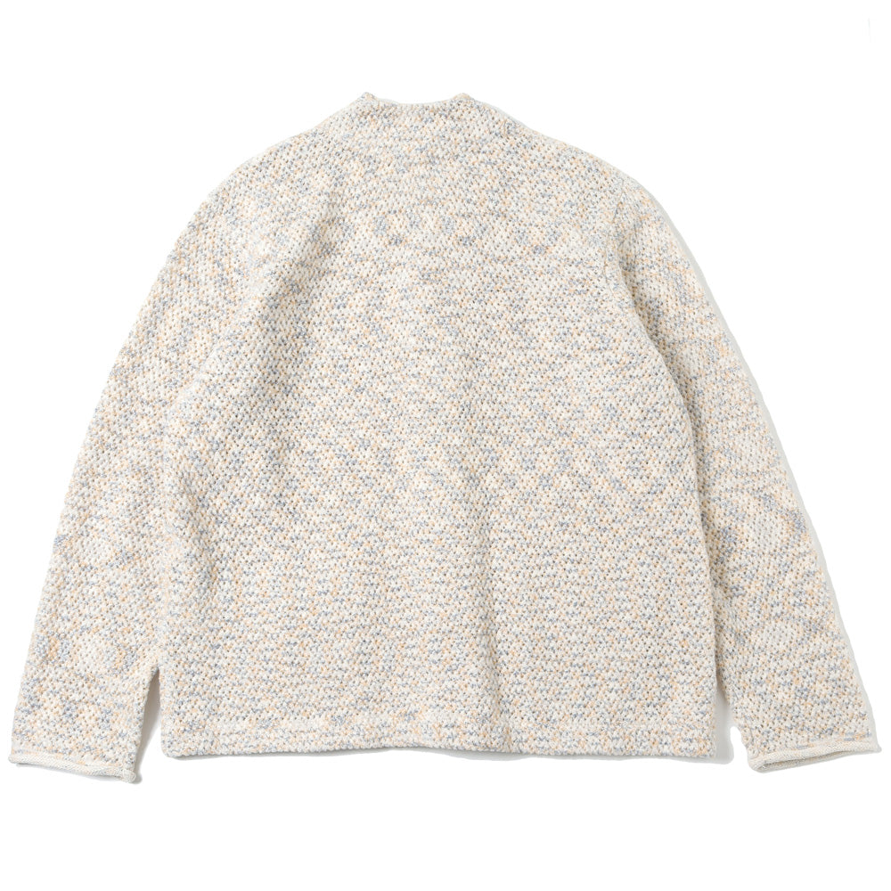 ORIENTAL NECK L/S MESH KNIT - 5G openwork stitching -