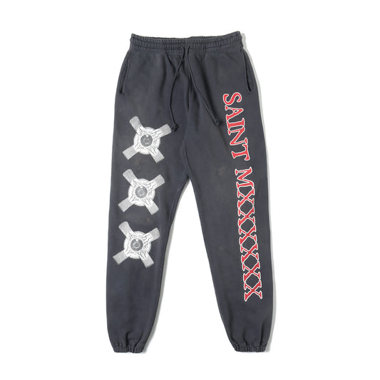 SWEAT PANTS / EYEBALL / BLACK