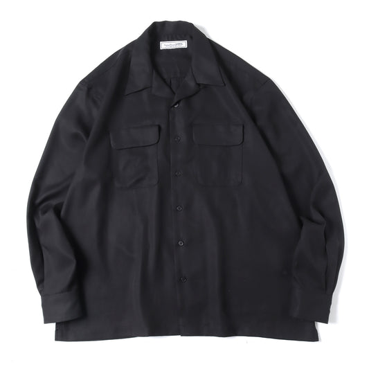 OPEN COLLAR L/S SHIRT